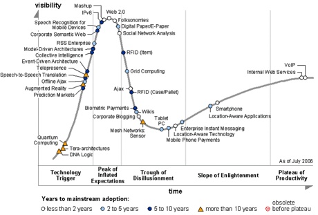 Gartner Hype Cycle 2006-Tm